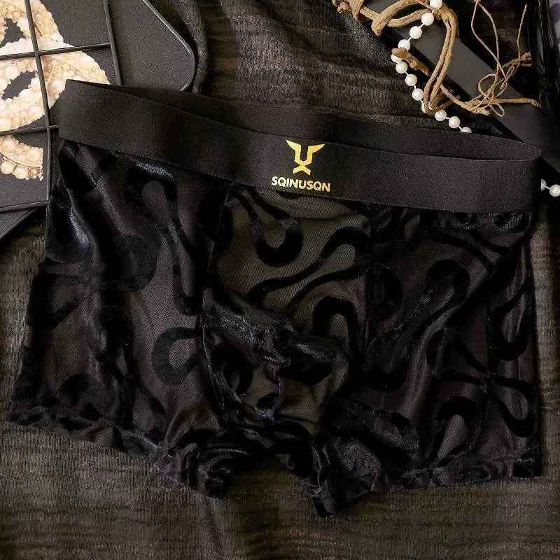 Sexy Breathable Mesh Boxer Shorts