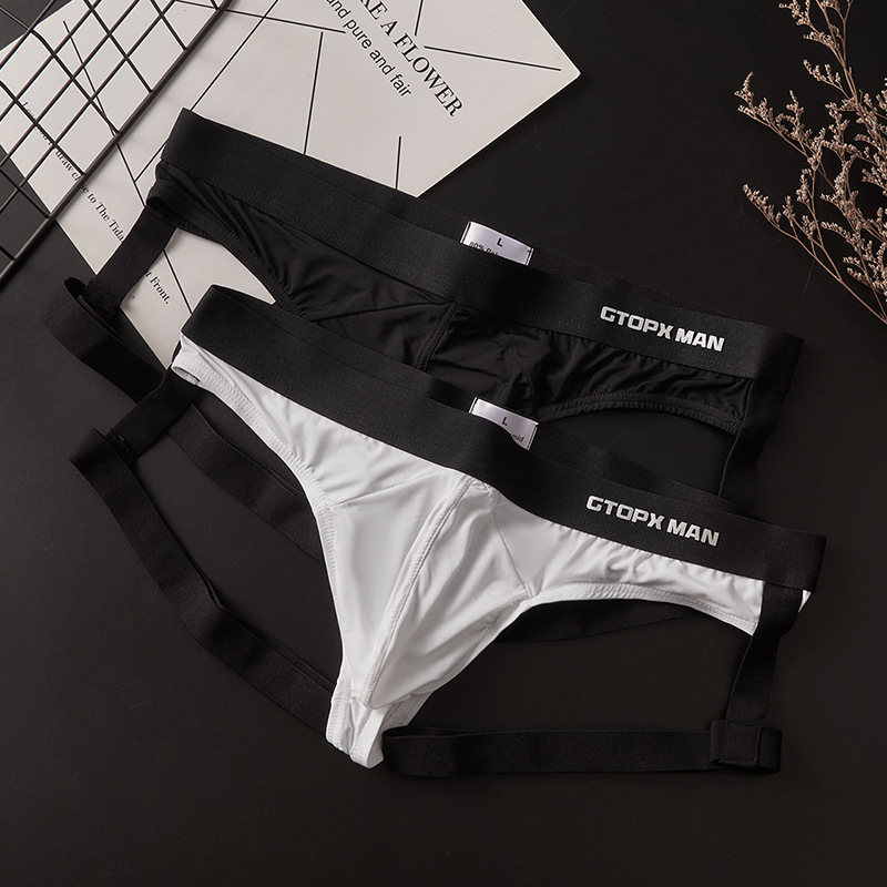 Men's Sexy Strappy Thong - product view 6