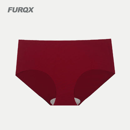 FURQX mid-rise full-coverage briefs in Burgundy