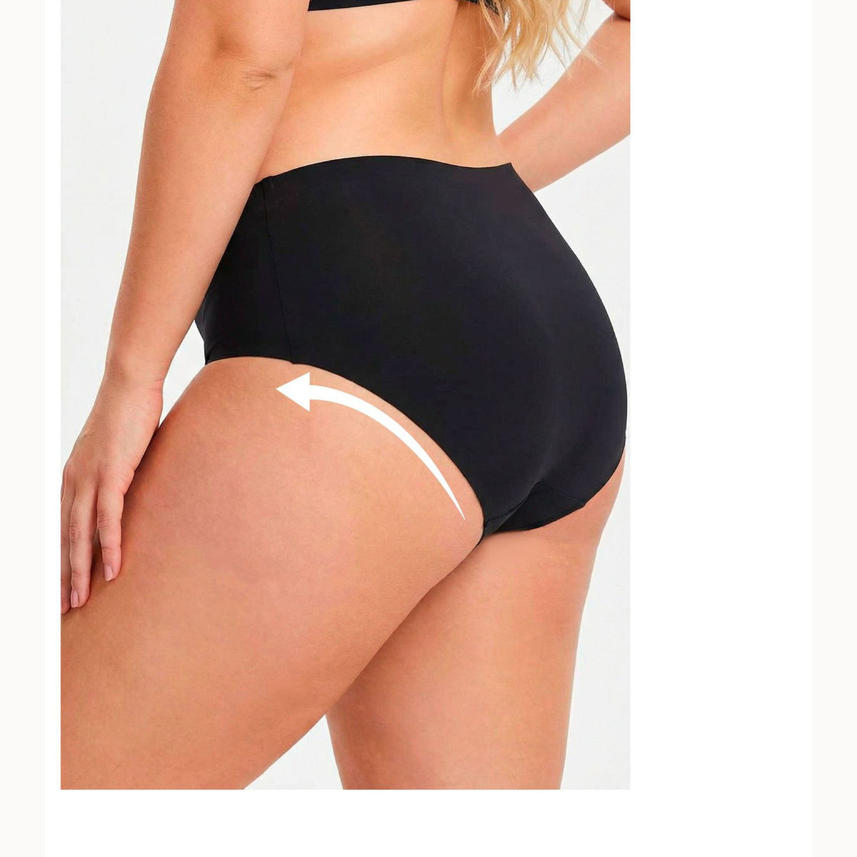 FURQX mid-rise briefs back fit on model