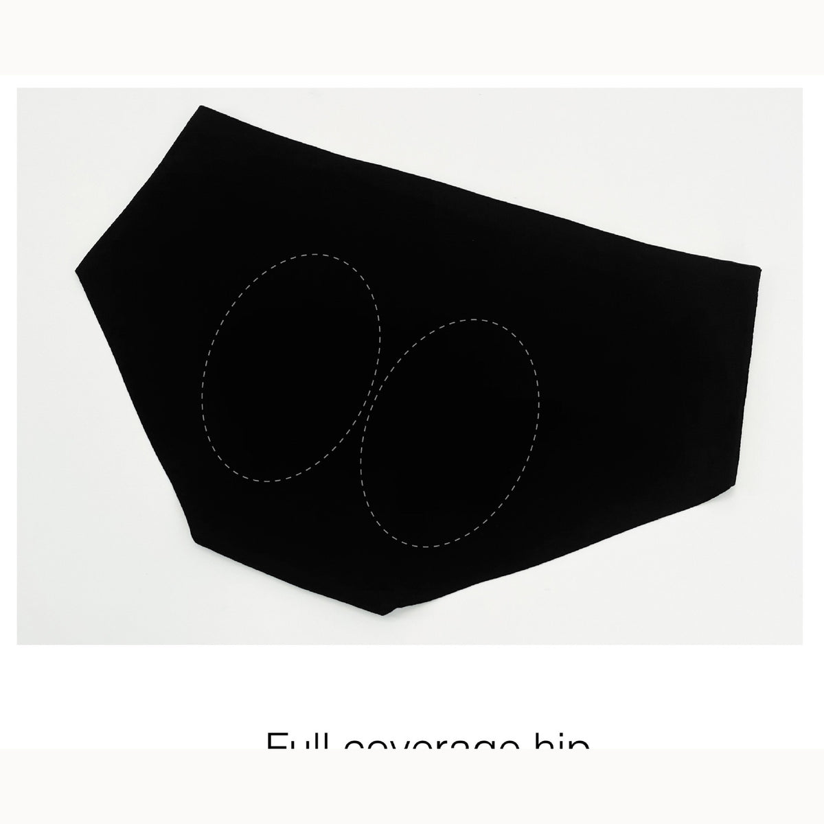 FURQX black full-coverage briefs product detail