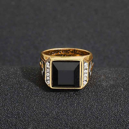 Christian Faith Two Tone Plated Cross Ring - With God All Things Are Possible