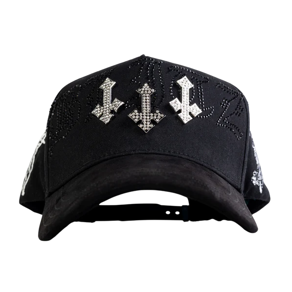 Blitz Crystals Cross Angel Cap