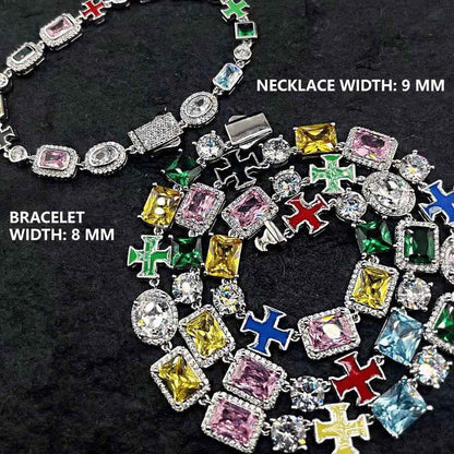 Colorful Gemstone Bracelet For Men Women