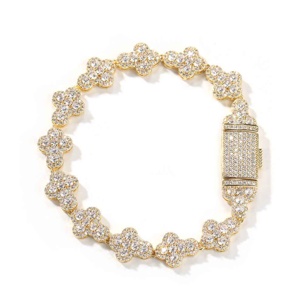 Unisex Iced Out Hip Hop Zirconia Cuban Chain