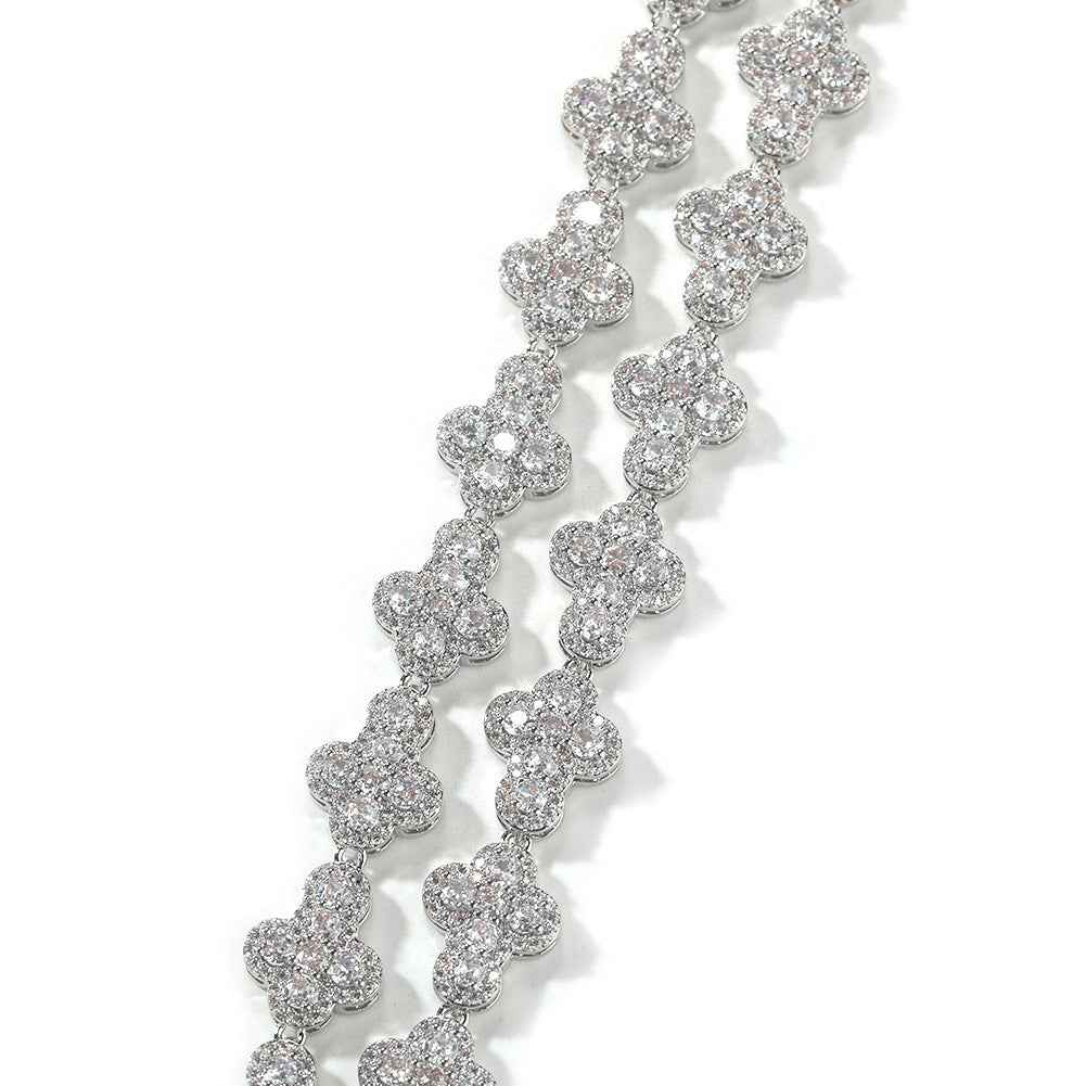 Unisex Iced Out Hip Hop Zirconia Cuban Chain