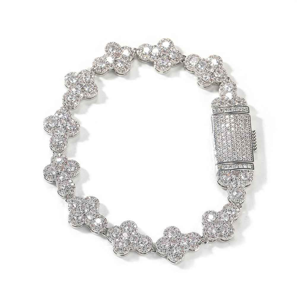 Unisex Iced Out Hip Hop Zirconia Cuban Chain
