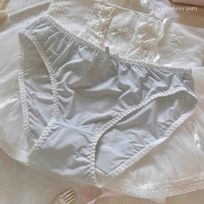 QS Lace Trim Silky Panties