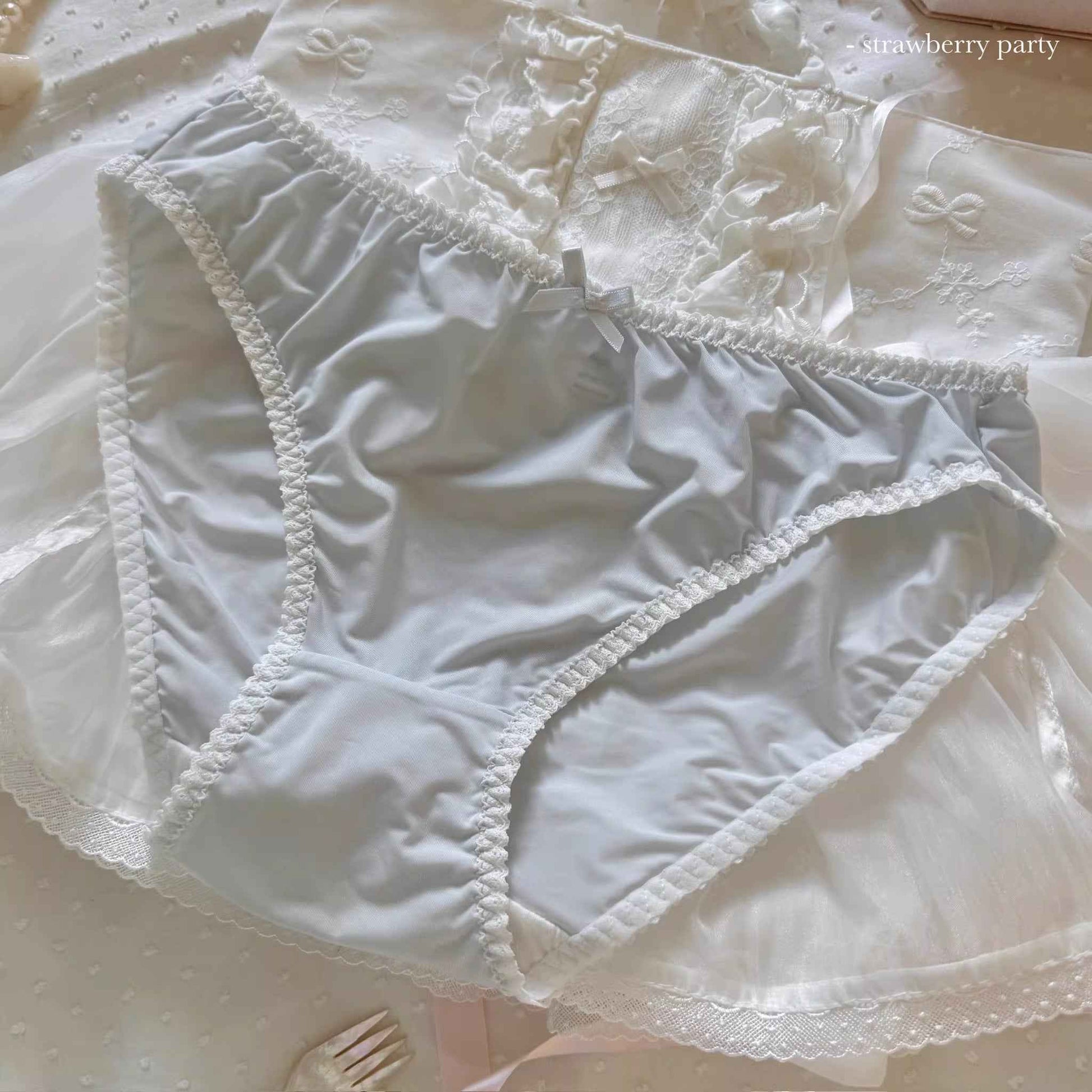 QS Lace Trim Silky Panties