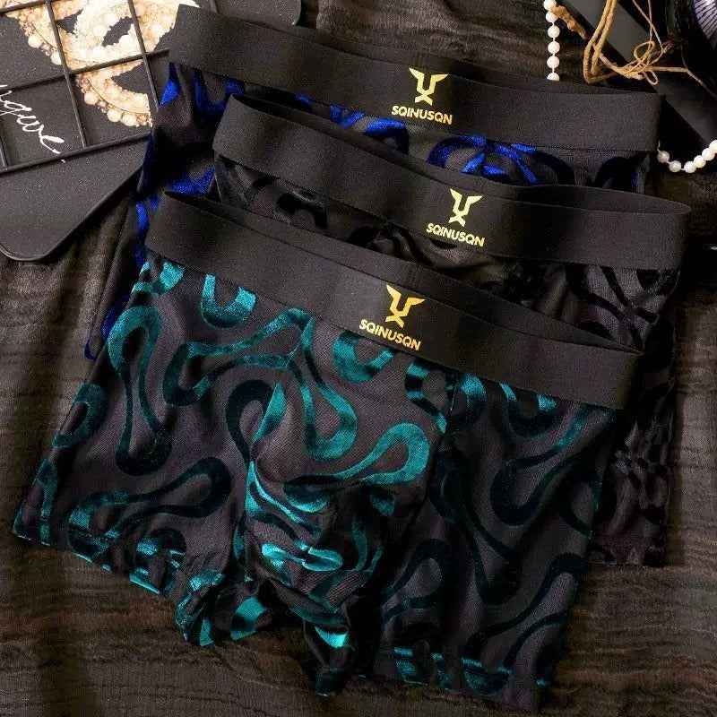 Sexy Breathable Mesh Boxer Shorts