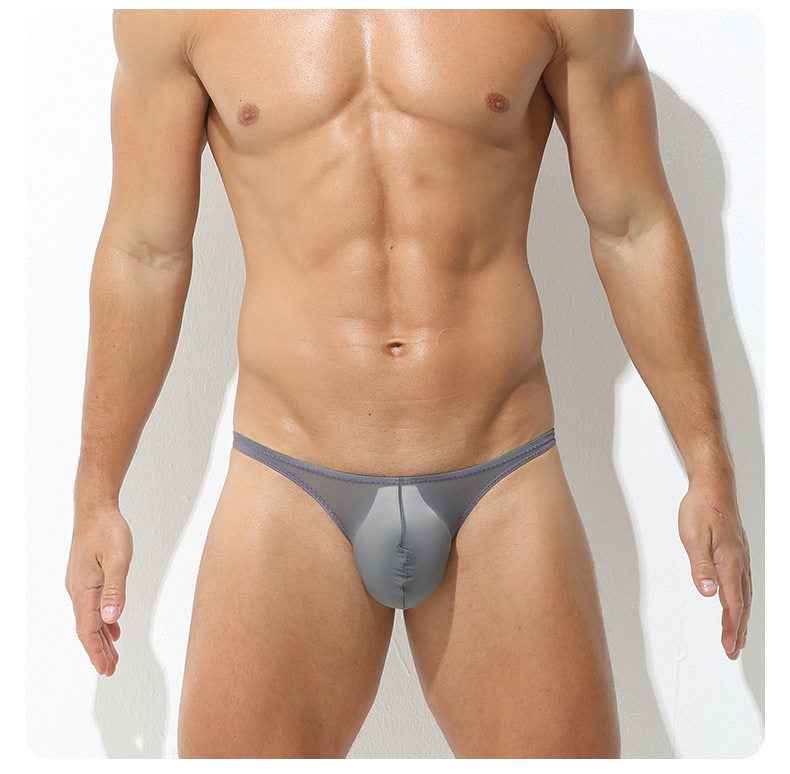 Ice Silk Ultra-thin Low-rise Sexy Pouch Briefs