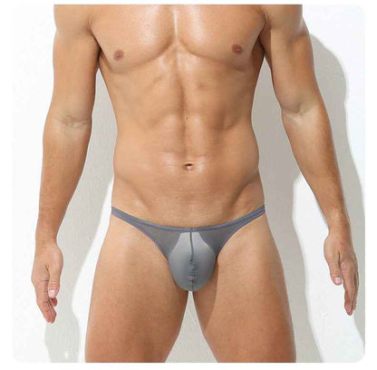 Ice Silk Ultra-thin Low-rise Sexy Pouch Briefs