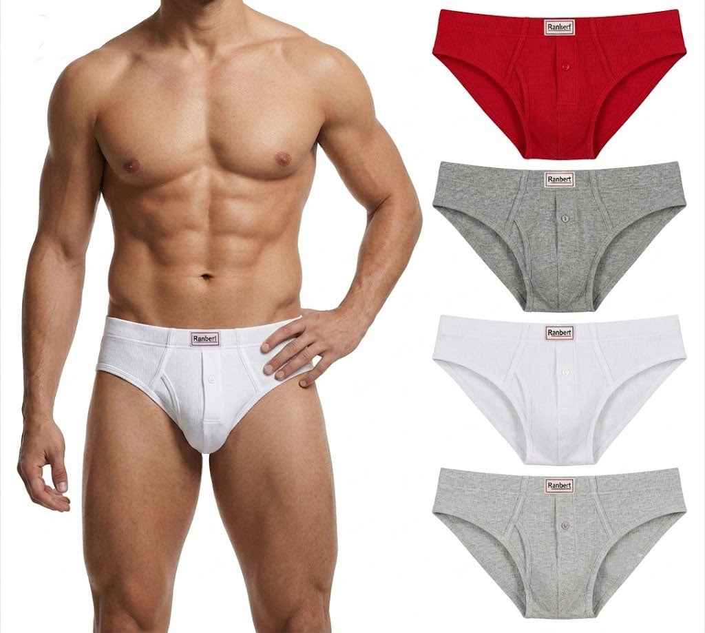 Men's Premium Comfortable Fabric Low-Rise U-Shaped Briefs