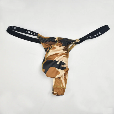 Men's Camouflage Low-Rise Thong