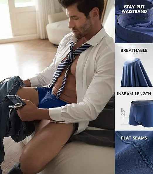Men's Double Pocket Mini Modal Underwear