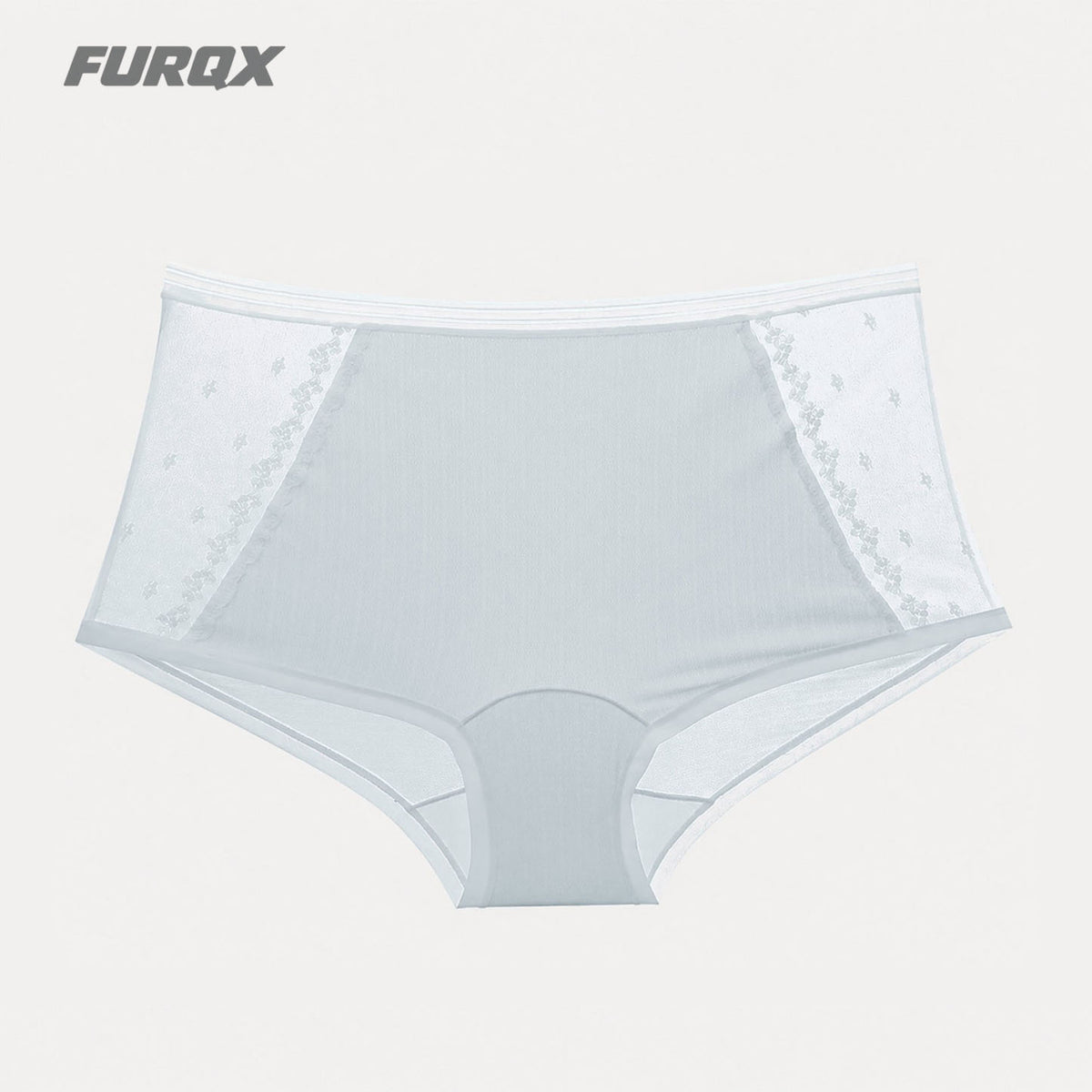 FURQX High-Waist Lace Mesh Boxer Briefs