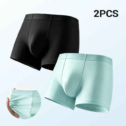 Men's Ice Silk Ultra-thin Cooling Breathable Boxer Shorts