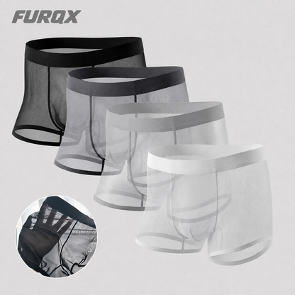 Men's Ice Silk Ultra-thin Cooling Breathable Boxer Shorts
