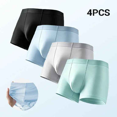 Men's Ice Silk Ultra-thin Cooling Breathable Boxer Shorts