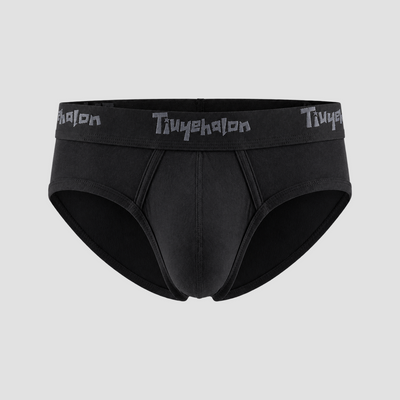 Men's solid-color breathable U-pouch briefs — product view