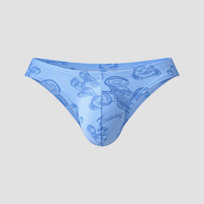 Men's Ultra-Breathable Mesh Printed Thongs — product view