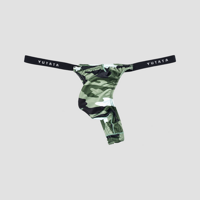 Men's Camouflage Low-Rise Thong — product view